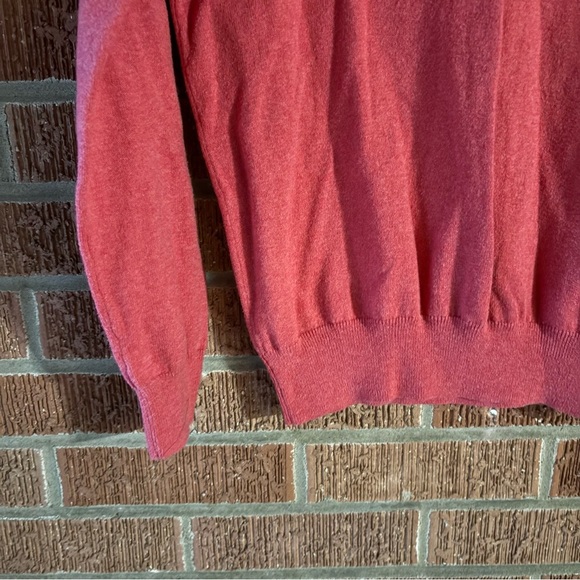 J.Crew Cotton/Cashmere Red Scoop Neck Sweater Size XS - Picture 3 of 7